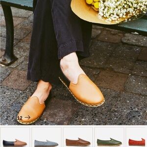 Sabah Tan Leather Women's Flats